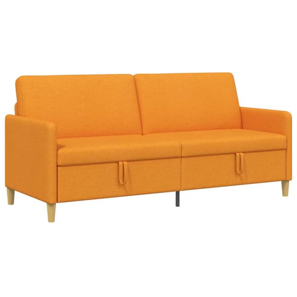 Soffa med förvaring Mörkgul 192 x 78 x 87 cm Polyester