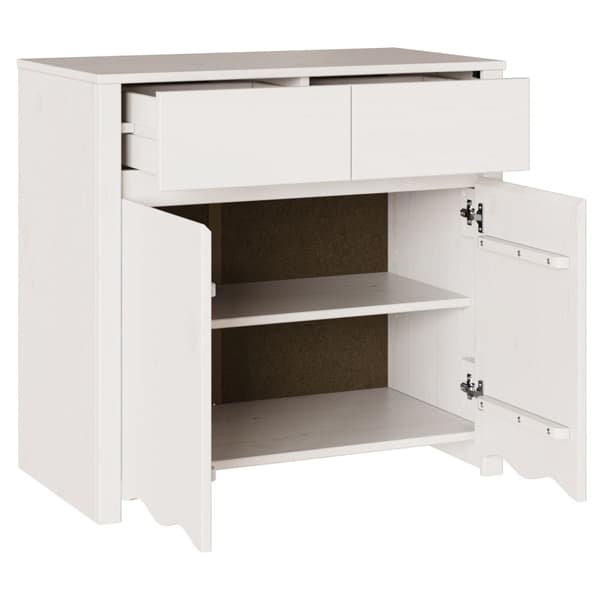 Sideboard Drammen Vit 79 x 43 x 75.5 cm Massivt tallträ