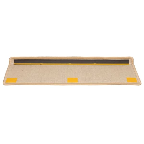 Trappmattor 20 st 65x21x4 cm krämfärgade rektangulära kanter