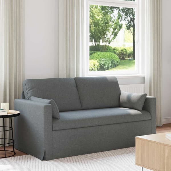 Soffa Mörkgrå 158 x 78 x 80 cm tyg