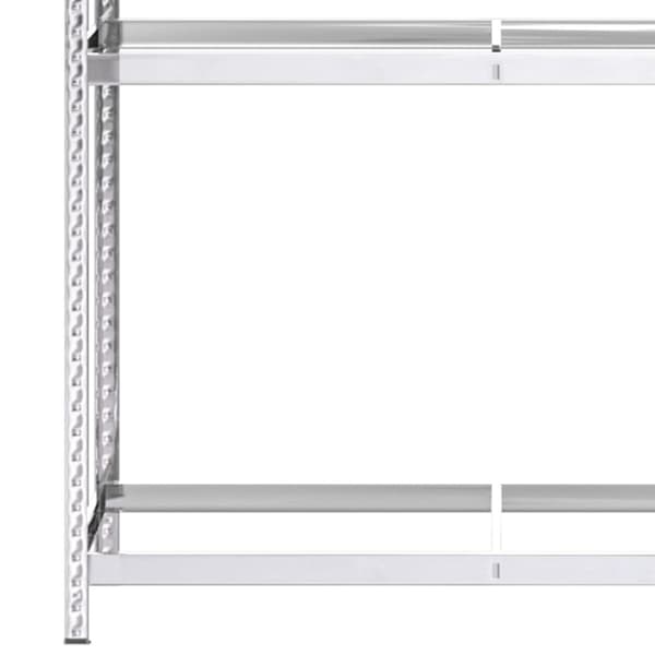 Däckställ 3 hyllplan silver 3 st 110x40x200 cm stål