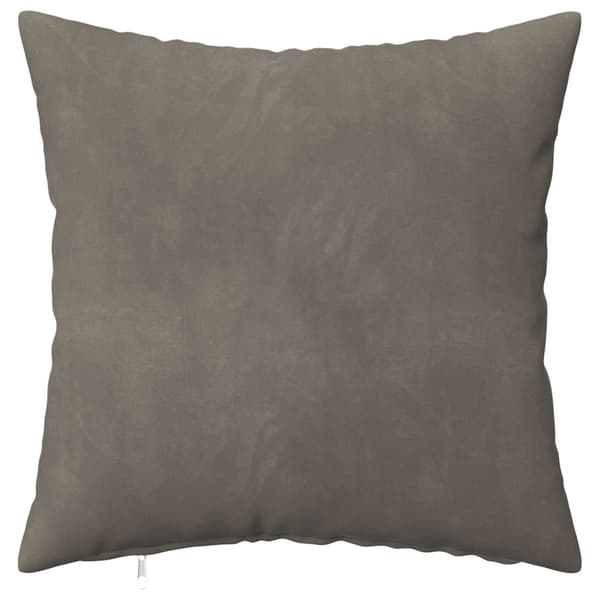 Kuddöverdrag 2 st HEERLEN Ljusgrå 40 x 40 cm Sammet
