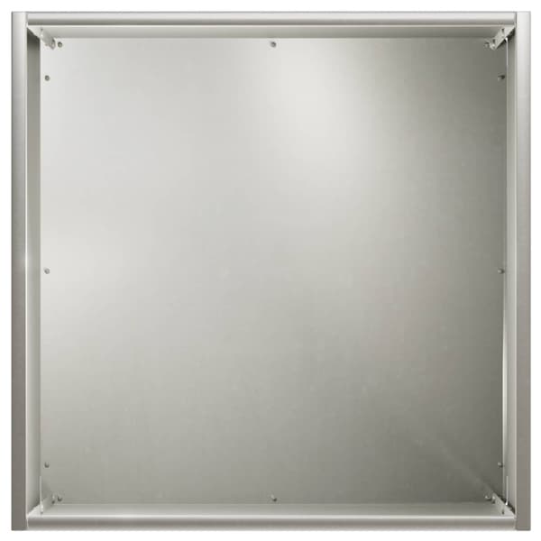 Trädgårdsplanterare Silver 45 x 45 x 45 cm Rostfritt stål