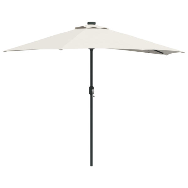 Trädgårdsparasol Sand 294 x 150 x 224 cm Polyester och Stål