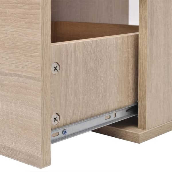Badrumsmöbler med handfat och kran beige 9 delar