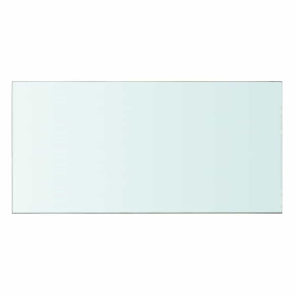 Hyllplan 2 st glas genomskinlig 60x30 cm