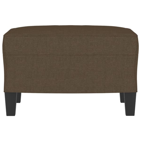 Fotpall brun 60x50x41 cm tyg