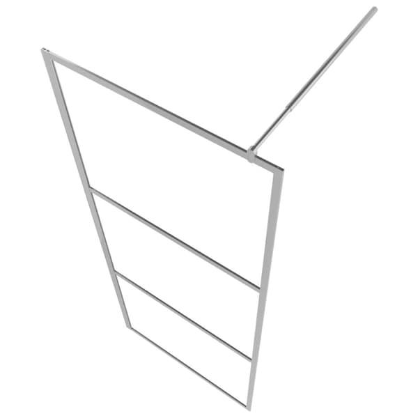 Duschvägg med helfrostat ESG-glas 100x195 cm