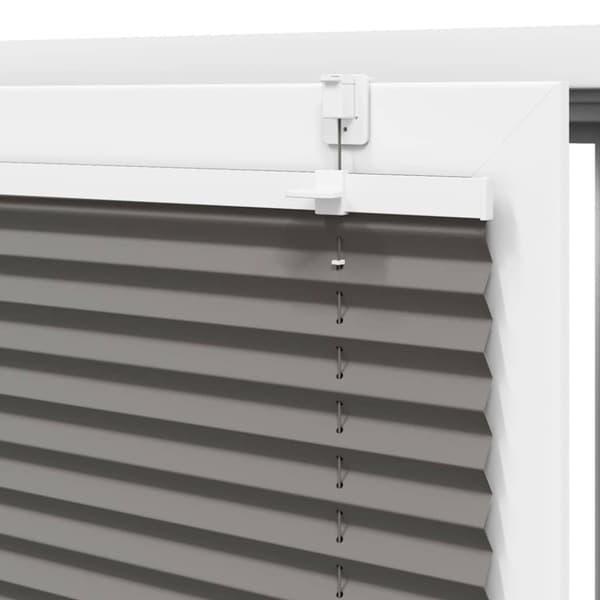 Plisserad persienn antracit 90x100cm tyg bredd 89,4cm polyester
