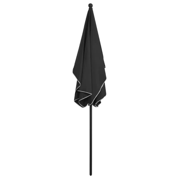 Parasoll med stång 210x140 cm antracit