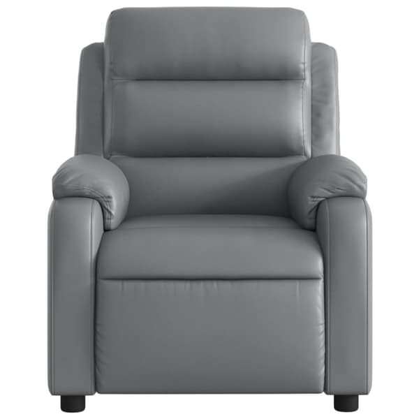 Reclinerfåtölj grå konstläder