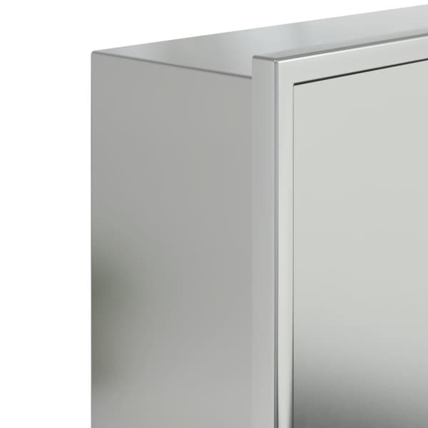 Duschnisch borstad silver 62x32x9 cm rostfritt stål