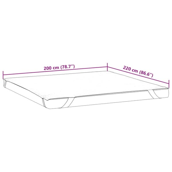 Madrasskydd vit 200x220 cm vattentät