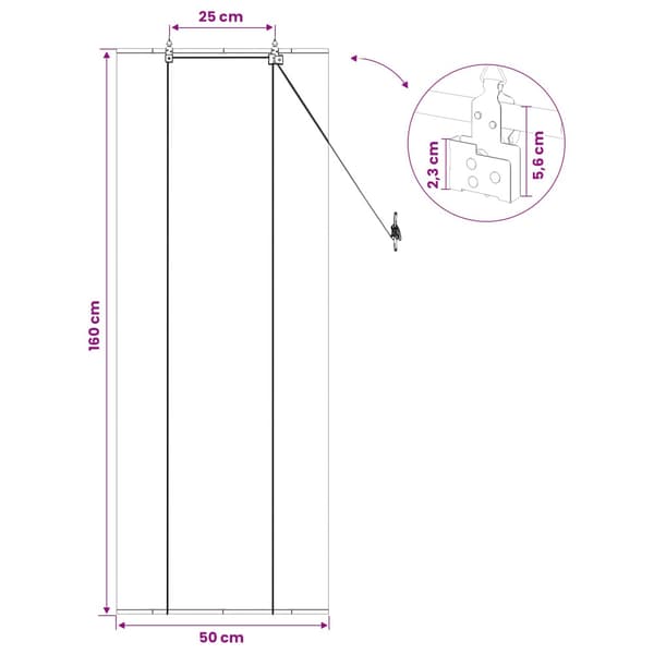 Rullgardin Brun 50 x 160 cm Bambu