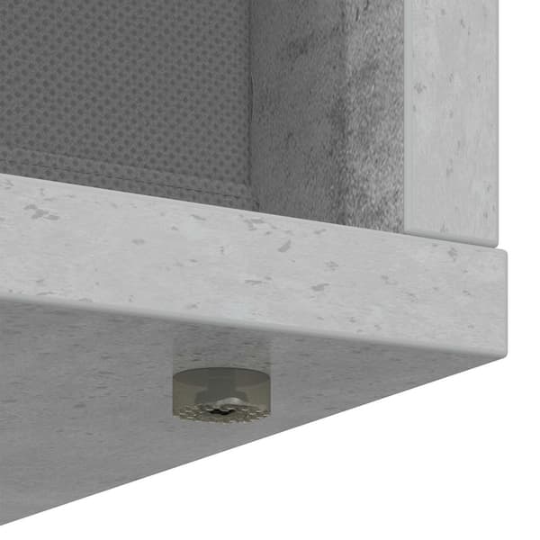 Sideboard med låda Betonggrå 88,5 x 29 x 84,5 cm