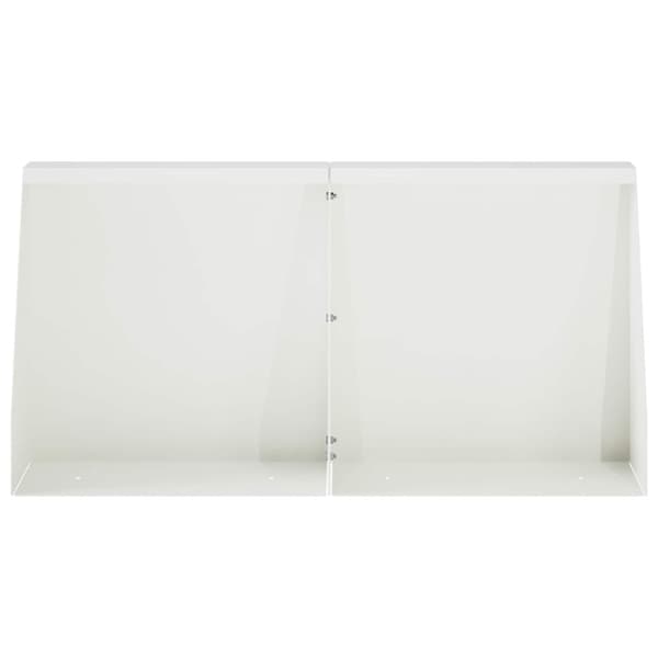 Stödvägg 6 st 40 x 12 x 30 cm Stål Vit