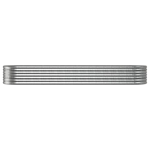 Odlingslåda galvaniserat stål 296x80x36 cm silver