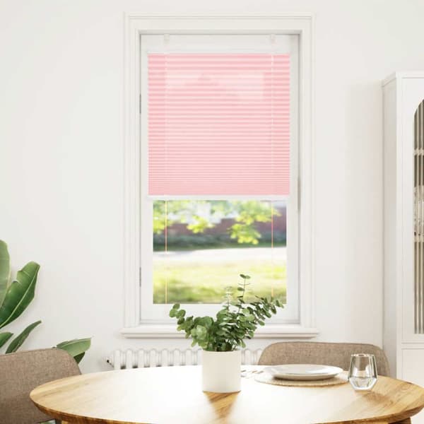Plisserad persienn rosa 60x100cm tyg bredd 59,4cm polyester