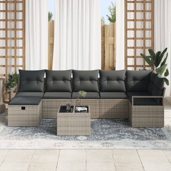 Soffset med kudde 4 pcs konstrotting