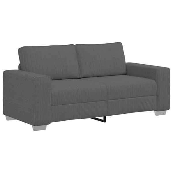 Loveseat soffa mörkgrå 180x77x82 cm manchestertyg