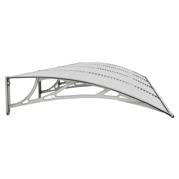 Dörrtak grå 350x100 cm polykarbonat