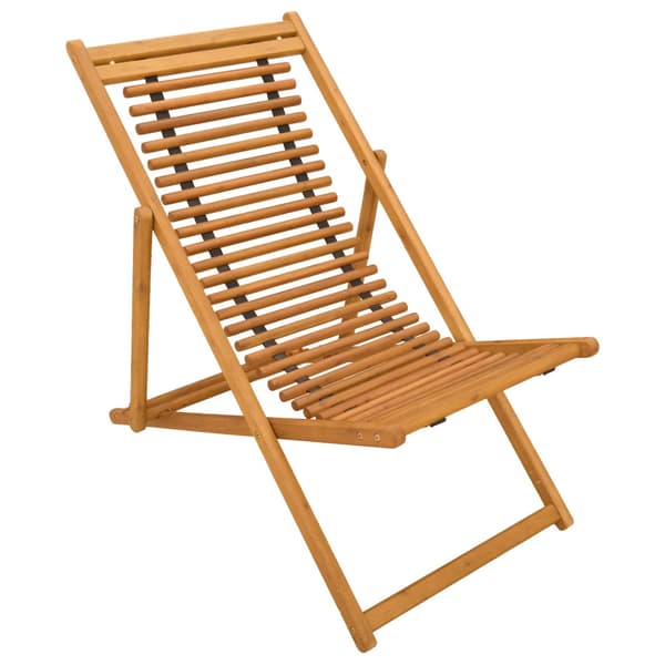 Deck Chair 3 Position Massiv Eukalyptus Trä Naturlig