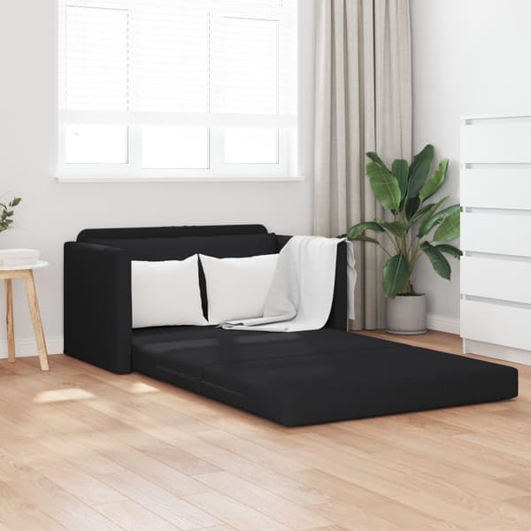 Soffsäng 110cm Svart tyg