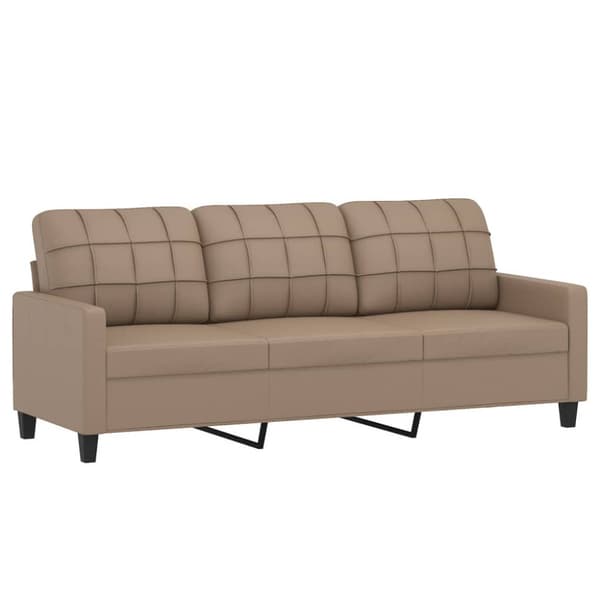 3-sitssoffa cappuccino 180 cm konstläder