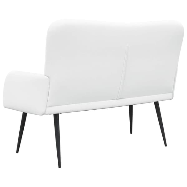Tvåsitssoffa Vit 115 x 61 x 87 cm tyg