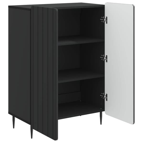 Sideboard Svart 66 x 34,5 x 92 cm Konstruerat trä