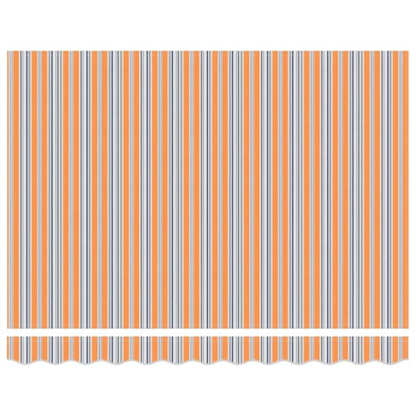Utdragbar markis Flerfärgsdesign 350 x 250 cm Polyester