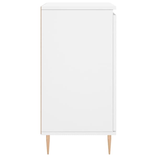Byrå vit 60x35x70 cm konstruerat trä