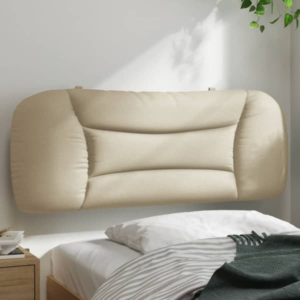Headboard Cushion "Hvar" Cream 100 cm Fabric