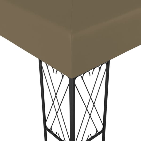 Paviljong 3x3 m taupe tyg