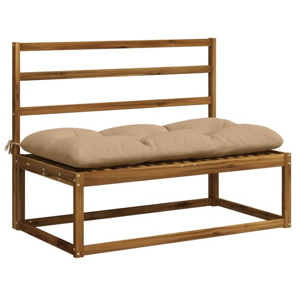 2-delade Bänk Kuddar VIANEN 100% Polyester Sand