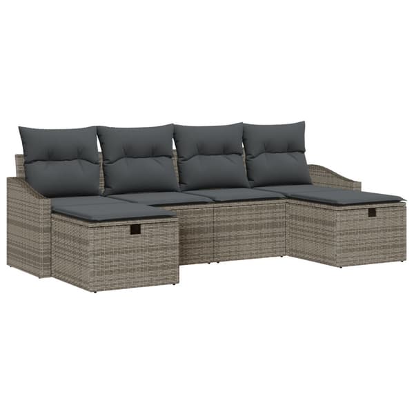 Soffset med kudde 6 pcs konstrotting