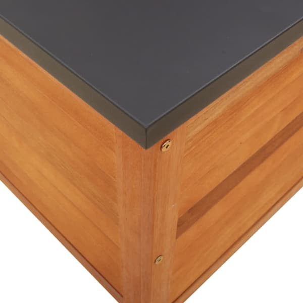 Dynbox 60x50x55 cm massivt eukalyptusträ