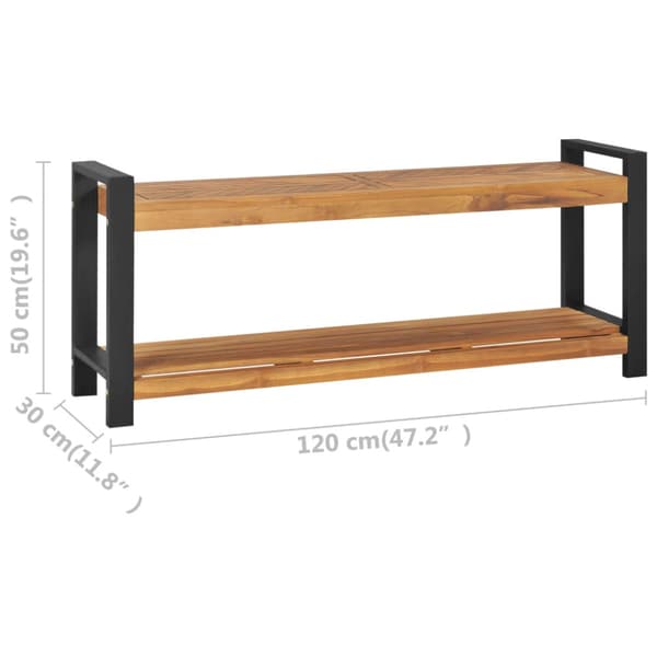 Bänk 120 cm massiv teak