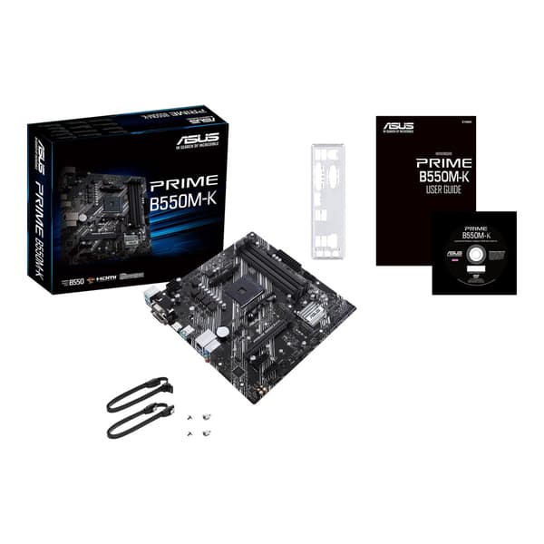 ASUS PRIME B550M-K - moderkort - micro ATX - Socket AM4 - AMD B550