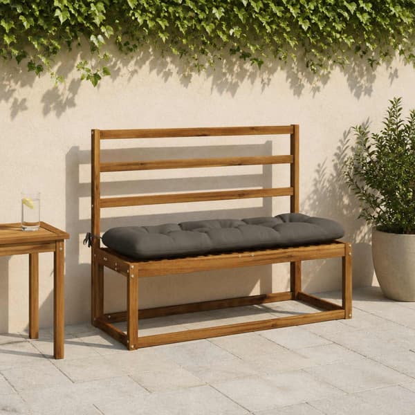 2-delade Bänk Kuddar VIANEN 100% Polyester Grå 100 x 40 x 12 cm