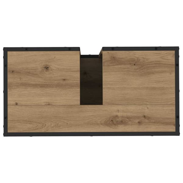 Badrumsmöbelset med låda 4 pcs Artisan Ek Konstruerat trä
