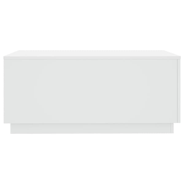 Soffbord med LED vit 90x50x40 cm