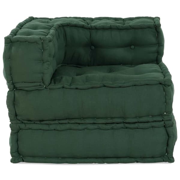 Modulär soffa grön 70x70x54 tyg