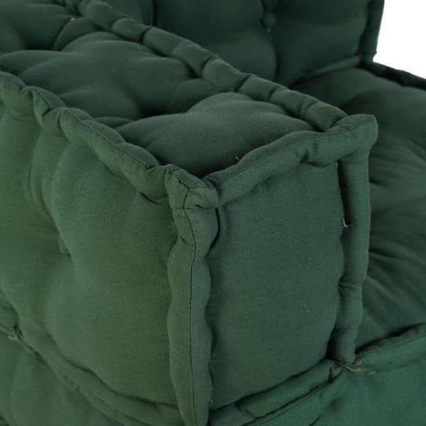 Modulsofa enhet 4 pcs Grön Tyg