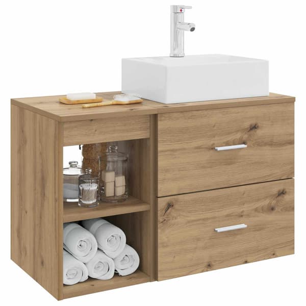 Badrumsmöbelset 2 pcs Artisan-ek Konstruerat trä