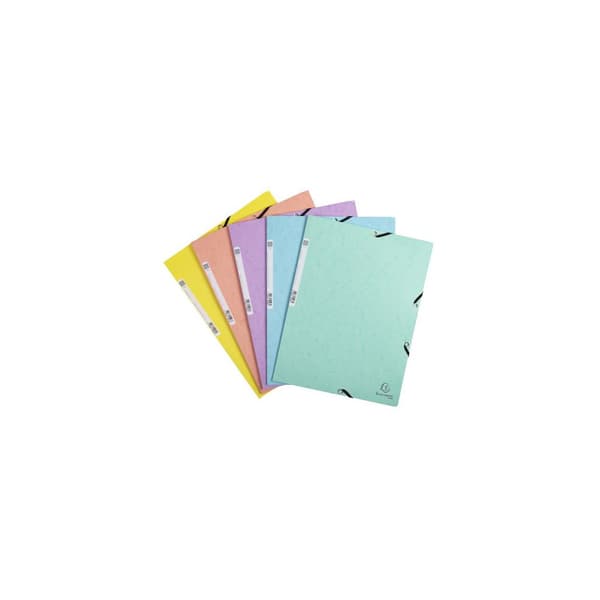 Gummibandsmapp EXACOMPTA A4 3k past 5/fp