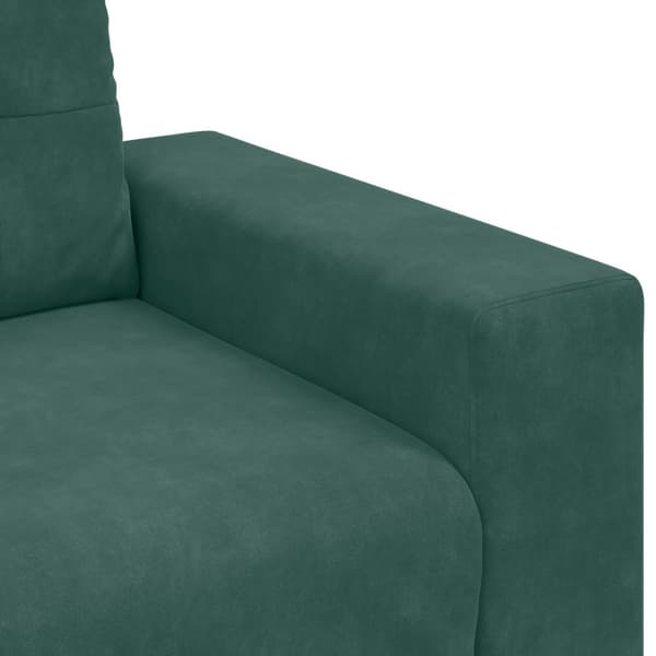 Soffset 3 pcs Mörkgrön 221 x 80 x 80 cm Sammet
