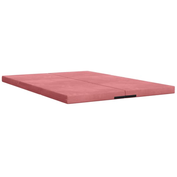 Fällbar Soffbed 140 x 67 x 45 cm Rosa