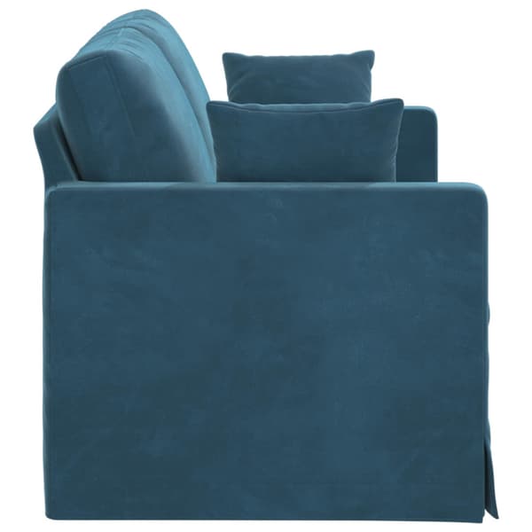 Soffa Blå 158 x 78 x 80 cm Sammet