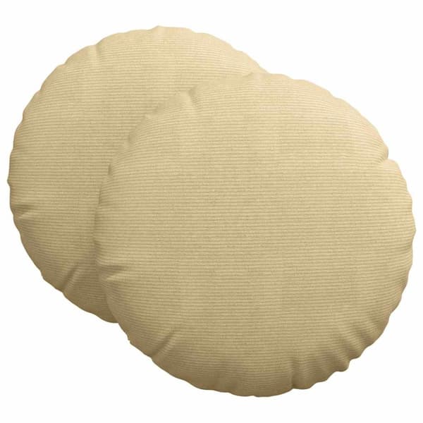 Sittkuddar 2 pcs Grågrön Ø 80 cm Kordread tyg